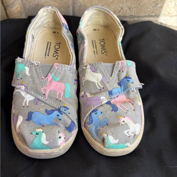 Toms Other - TOMS Kids Multicolor Unicorn Sneakers Toddler Size 10 Unicorn Shoes